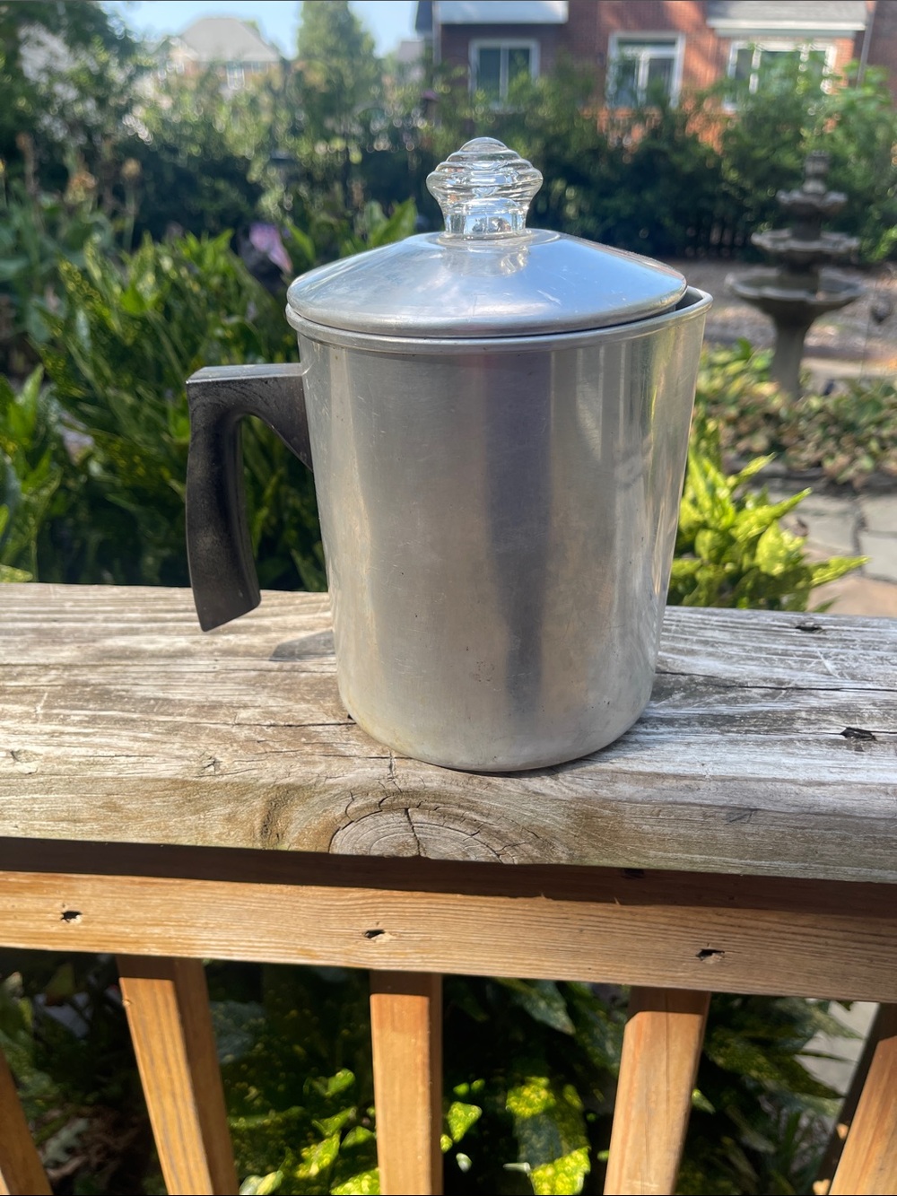 Vintage Aluminum Coffee Pot Percolator